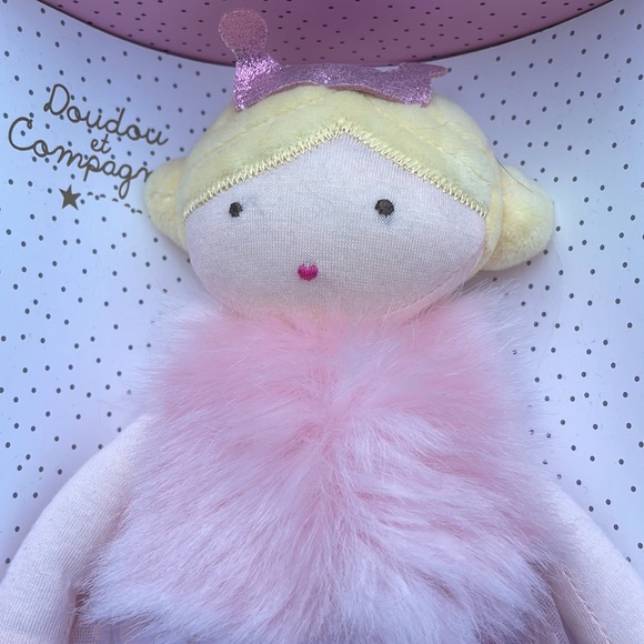 Brand New in Box 
Doudou et Compagnie Jolijou Girls' Cloth Doll Oriane 30cm Pink - Picture 7 of 9